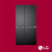LG Side by Side Refrigerator 674L (GC-B257KQJW) Matte Black Finish LG Side by Side Refrigerator 674L (GC-B257KQJW) Matte Black Finish