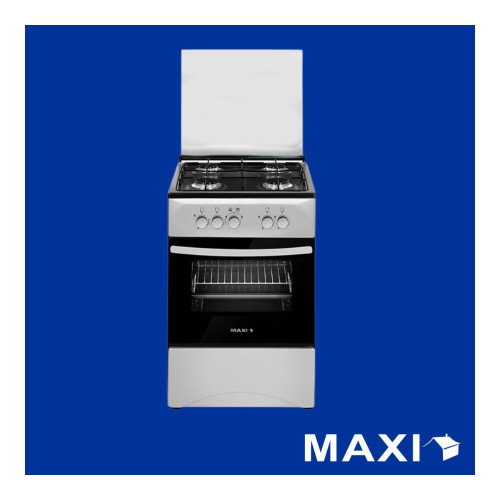 Maxi Gas Cooker 50x50 CM 4 Burners Black & Grey (Basic) Maxi Gas Cooker 50x50 CM 4 Burners Black & Grey (Basic)