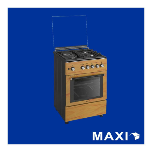 Maxi Gas Cooker 60x60 CM (3+1) Burners IGL Wood (TR)