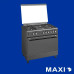 Maxi Gas Cooker 60x90 CM (4+2) Burners Matte Inox (TR) Maxi Gas Cooker 60x90 CM (4+2) Burners Matte Inox (TR)