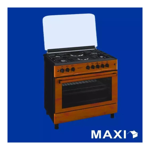 Maxi Gas Cooker 60x90 CM (4+2) Burners Wood Maxi Gas Cooker 60x90 CM (4+2) Burners Wood