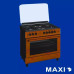 Maxi Gas Cooker 60x90 CM (4+2) Burners Wood Maxi Gas Cooker 60x90 CM (4+2) Burners Wood