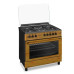 Maxi Gas Cooker 60x90 CM (4+2) Burners Wood Maxi Gas Cooker 60x90 CM (4+2) Burners Wood