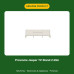 Provincia Jasper TV Stand 2.20m (Off White Matte/Gold)