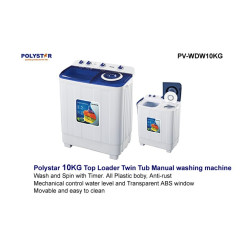 Polystar 10KG Top Loader Washing Machine (PV-WDW10KG)