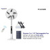 Polystar 18" 3 in 1 Rechargeable Standing Fan (PV-5018WB) Polystar 18" 3 in 1 Rechargeable Standing Fan (PV-5018WB)