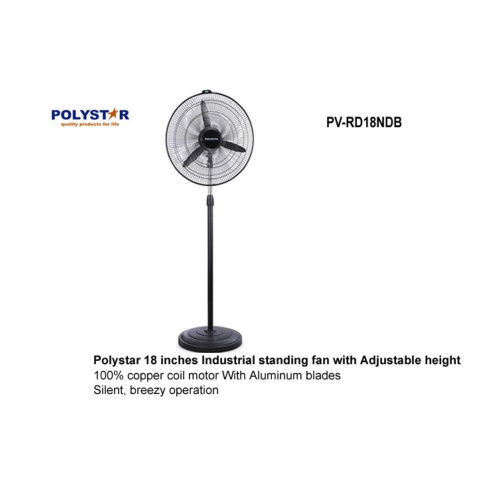 Polystar 18" Industrial Fan with Adjustable Height (PV-RD18NDB) Polystar 18" Industrial Fan with Adjustable Height (PV-RD18NDB)