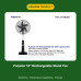 Polystar 18" Rechargeable Stand Fan (PVKL-3718BUSB)
