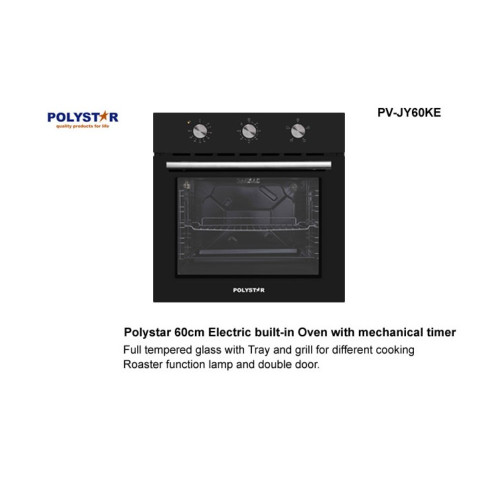 Polystar 60CM Electric Built-in Oven (PV-JY60KE) Polystar 60CM Electric Built-in Oven (PV-JY60KE)