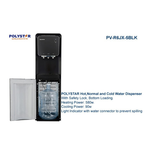 Polystar Water Dispenser (Bottom Loading) (PV-R6JX-5BLK) Polystar Water Dispenser (Bottom Loading) (PV-R6JX-5BLK)