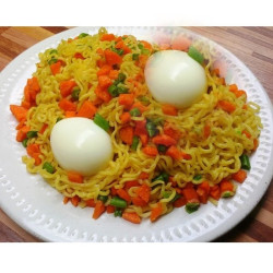 Indomie Noodles and Eggs Indomie Noodles and Eggs