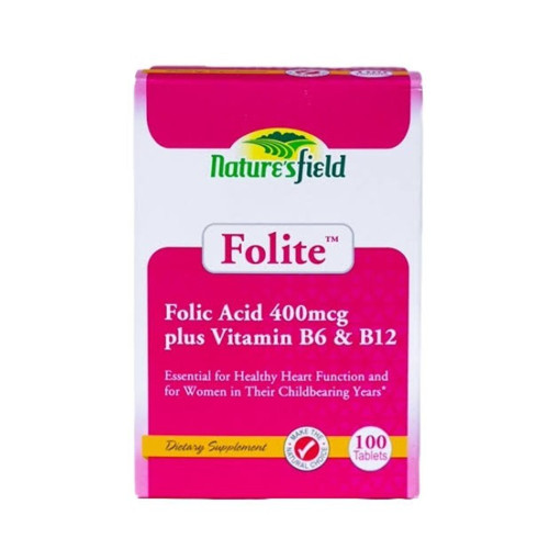 Nature's Field Folite Folic Acid 400mcg – 100 Tablets Nature's Field Folite Folic Acid 400mcg – 100 Tablets