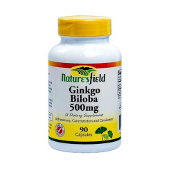 Nature's Field Ginkgo Biloba 500mg – 90 Capsules