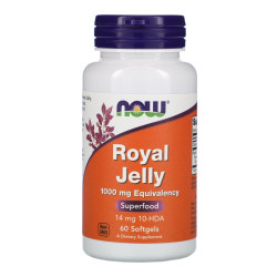 NOW Foods Royal Jelly 1000mg – 60 Softgels