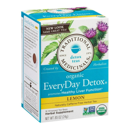 Traditional Medicinals Everyday Detox Tea – 16 Tea Bags