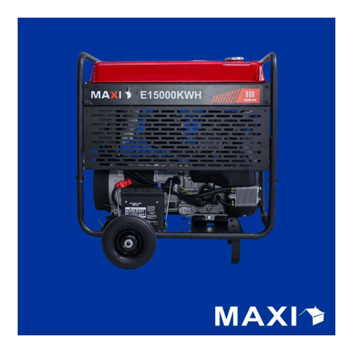Maxi 3-Phase Generator 18.75kVA / 15kW with Key Start and Wheels (E15000KWH) Maxi 3-Phase Generator 18.75kVA / 15kW with Key Start and Wheels (E15000KWH)