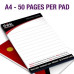 A4 Notepads – Pack of 10 A4 Notepads – Pack of 10