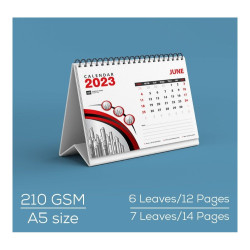 A5 Table Calendar (7 Sheets) – Pack of 50