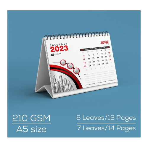 A5 Table Calendar (7 Sheets) – Pack of 50 A5 Table Calendar (7 Sheets) – Pack of 50