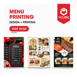 Food & Drink Menus – Pack of 100
