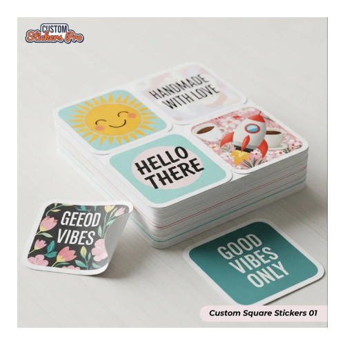 Square Stickers (3.5" x 3.5") – Pack of 100 Square Stickers (3.5" x 3.5") – Pack of 100