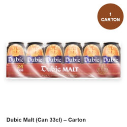 Dubic Malt (Can 33cl) – Carton Dubic Malt (Can 33cl) – Carton