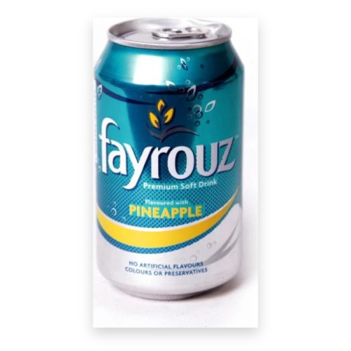 Fayrouz Pineapple (Can 33cl) – Single Can Fayrouz Pineapple (Can 33cl) – Single Can