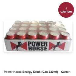 Power Horse Energy Drink (Can 330ml) – Carton Power Horse Energy Drink (Can 330ml) – Carton