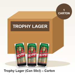Trophy Lager (Can 50cl) – Carton Trophy Lager (Can 50cl) – Carton