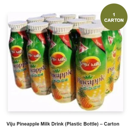 Viju Pineapple Milk Drink (Plastic Bottle) – Carton