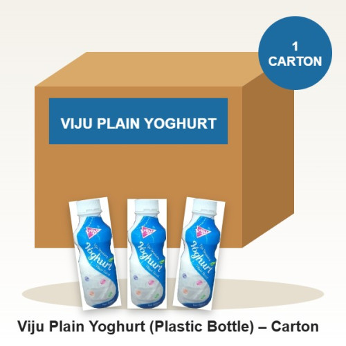 Viju Plain Yoghurt (Plastic Bottle) – Carton